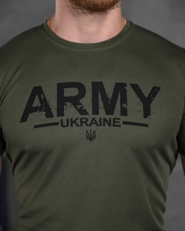 Тактическая потоотводящая футболка Bayraktar Army oliva ВТ6832