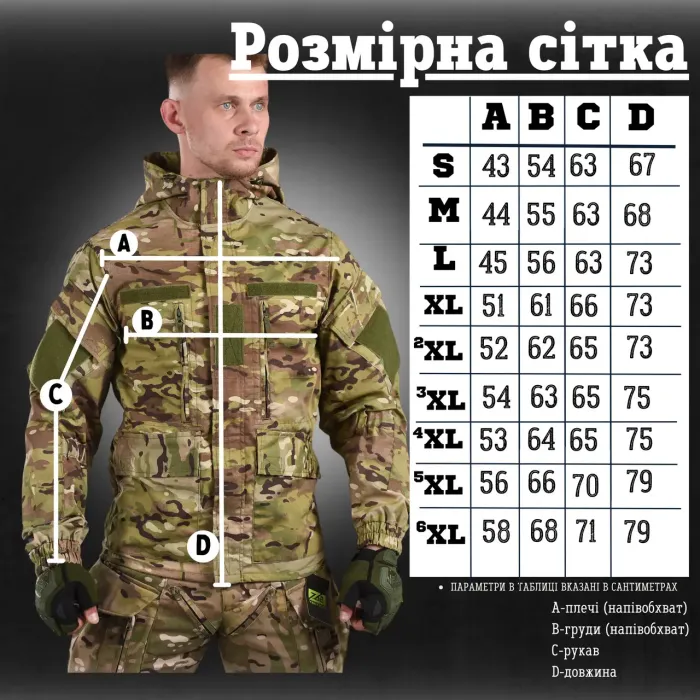 Военная летняя куртка Support мультикам