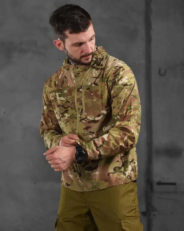 Армейская ультралёгкая ветровка Tactical Series мультикам