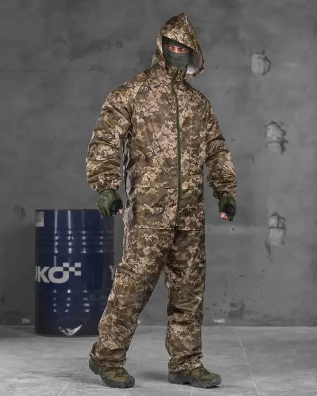 Тактический костюм дождевик water barrier pixel