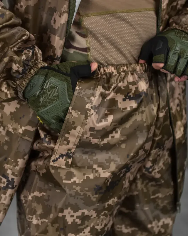 Военный костюм дождевик Water Barrier pixel