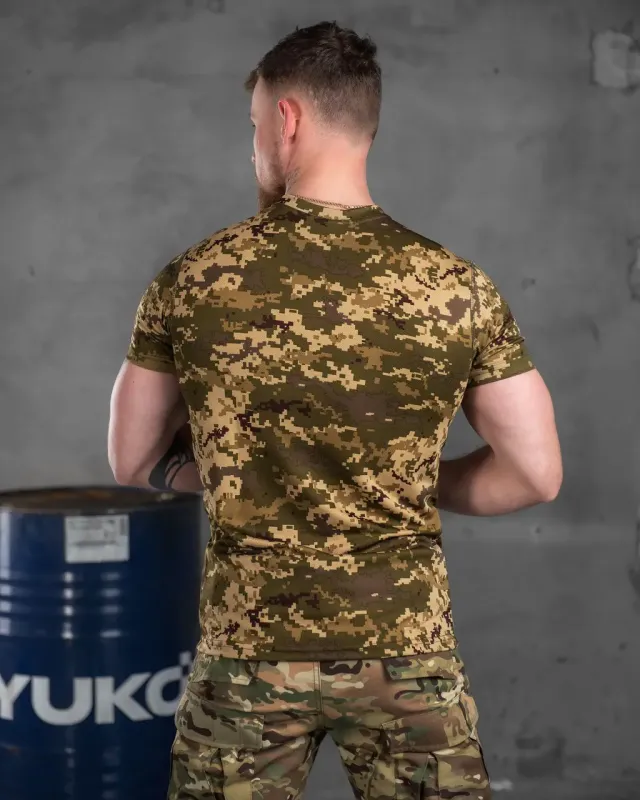 Армейская потоотводящая футболка пиксель Еxcalibur МР5926 (32 - 02)