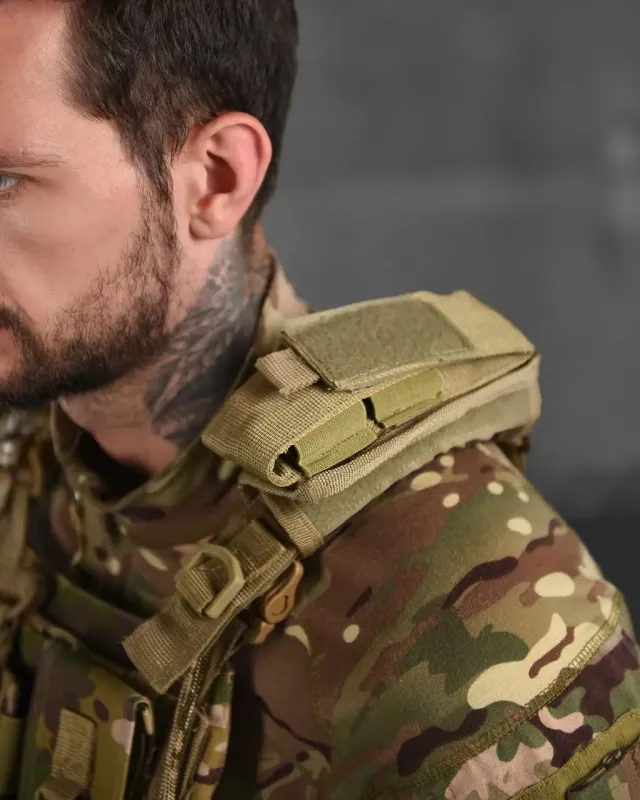Плитоноска 4 точки быстрого сброса мультикам Singl Sword  с напашником