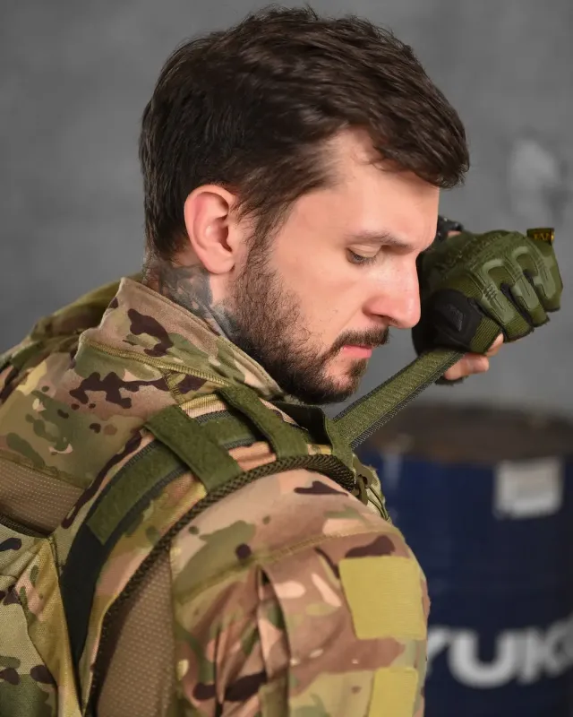 Военная увеличенная плитоноска 35х28 4 точки сброса