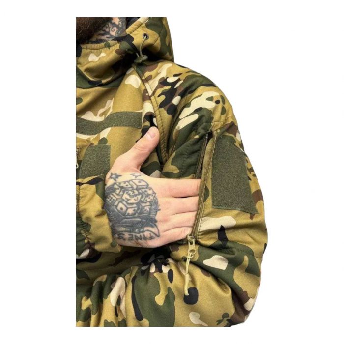 Военно-тактический бушлат UTU, мультикам, утепленный, ткань «Оксфорд» (170858656)