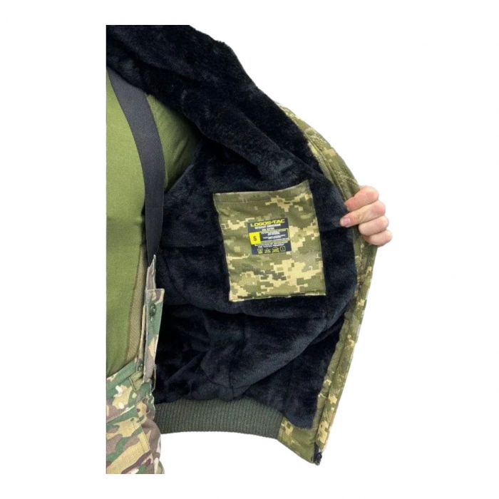 Военно-тактический бушлат Logos-Tac, пиксель, водооталкивающий, ткань «Рип-стоп» (2415393315)