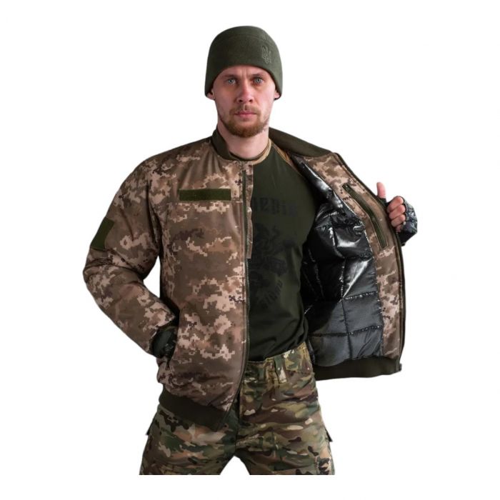 Военно-тактическая куртка-бомбер 5.11 Tactical, пиксель, водоотталкивающий, ткань «Мембрана» (135264393)