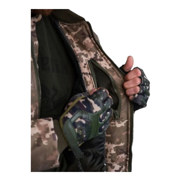 Военно-тактическая куртка-бомбер 5.11 Tactical, пиксель, водоотталкивающий, ткань «Мембрана» (135264393)