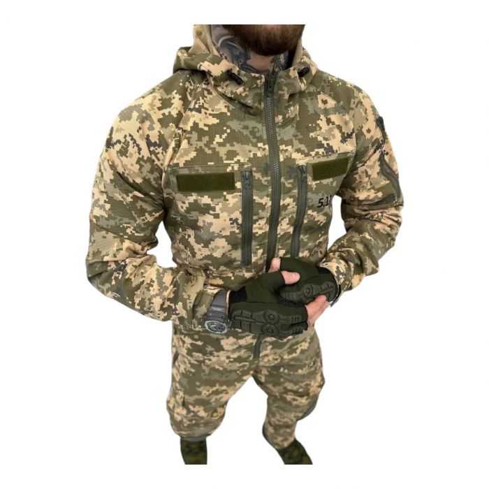 Военно-тактическая куртка 5.11 Tactical, пиксель, демисезон, рип-стоп (1480470970)